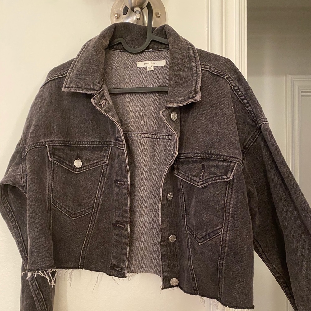 Pacsun Denim Cropped Jacket